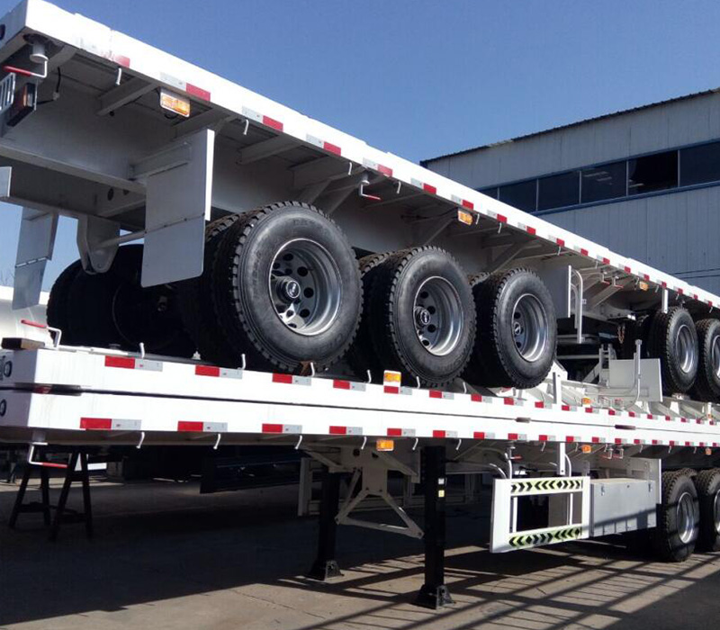 3 Axles Flatbed trailer 1