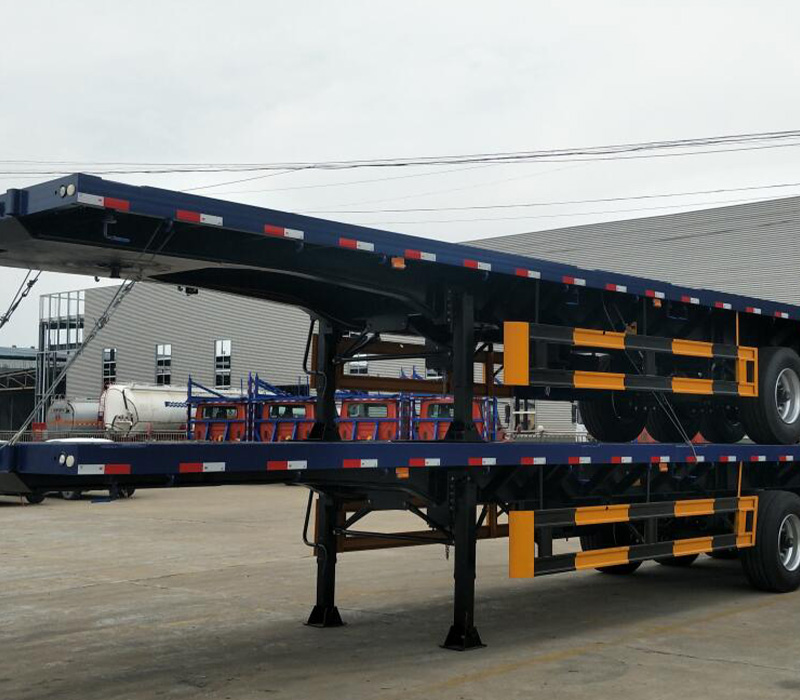 3 Axles Flatbed trailer 2